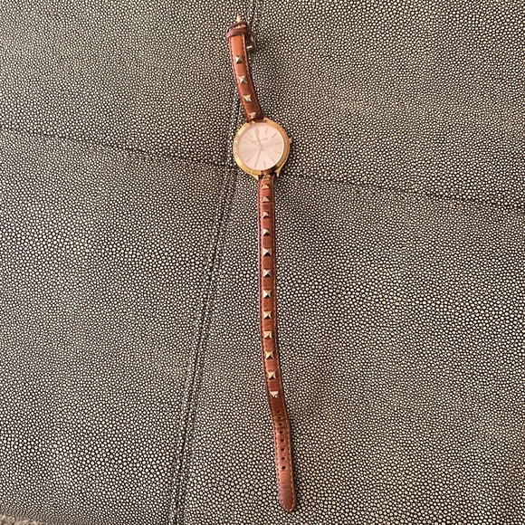 Michael Kors | Genuine Leather Studded Double-Wrap Watch - Picture 8 of 10